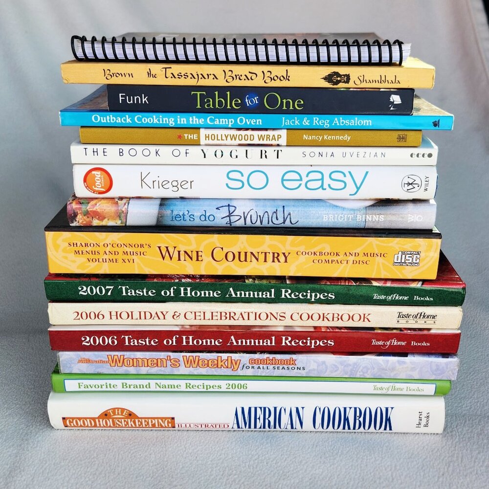 Cookbook Lot – Taste of Home, Bread, Brunch, Camp Cooking, American Classics